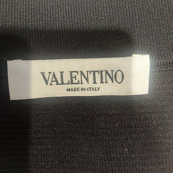 Valentino Spa Collection, Pull-On, Black, White, & Copper Mini Skirt - Size XS - Picture 6 of 7